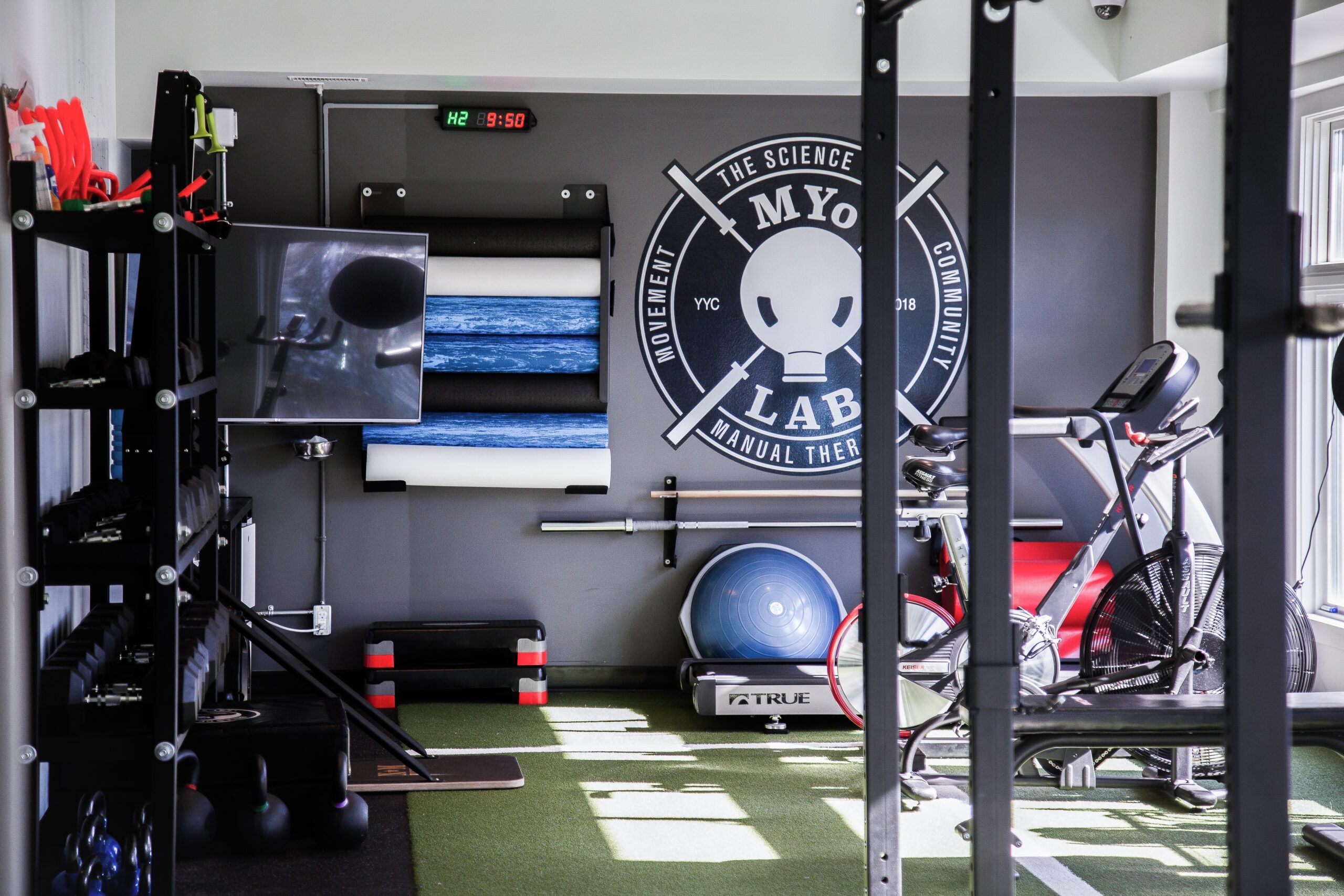private and fully-equipped gym