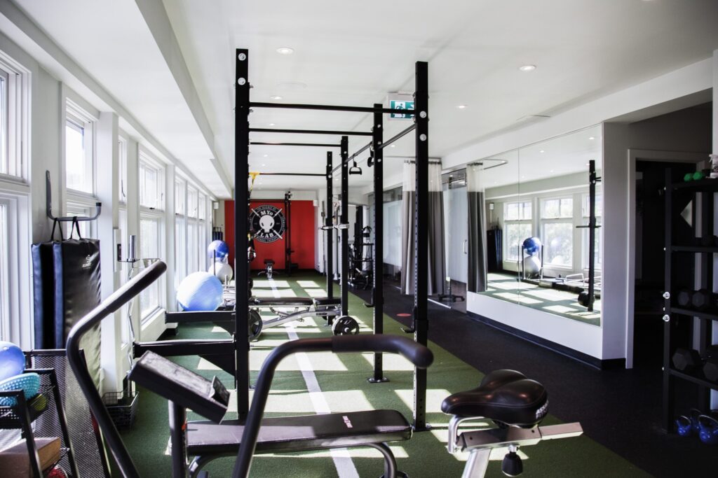 private and fully-equipped gym
