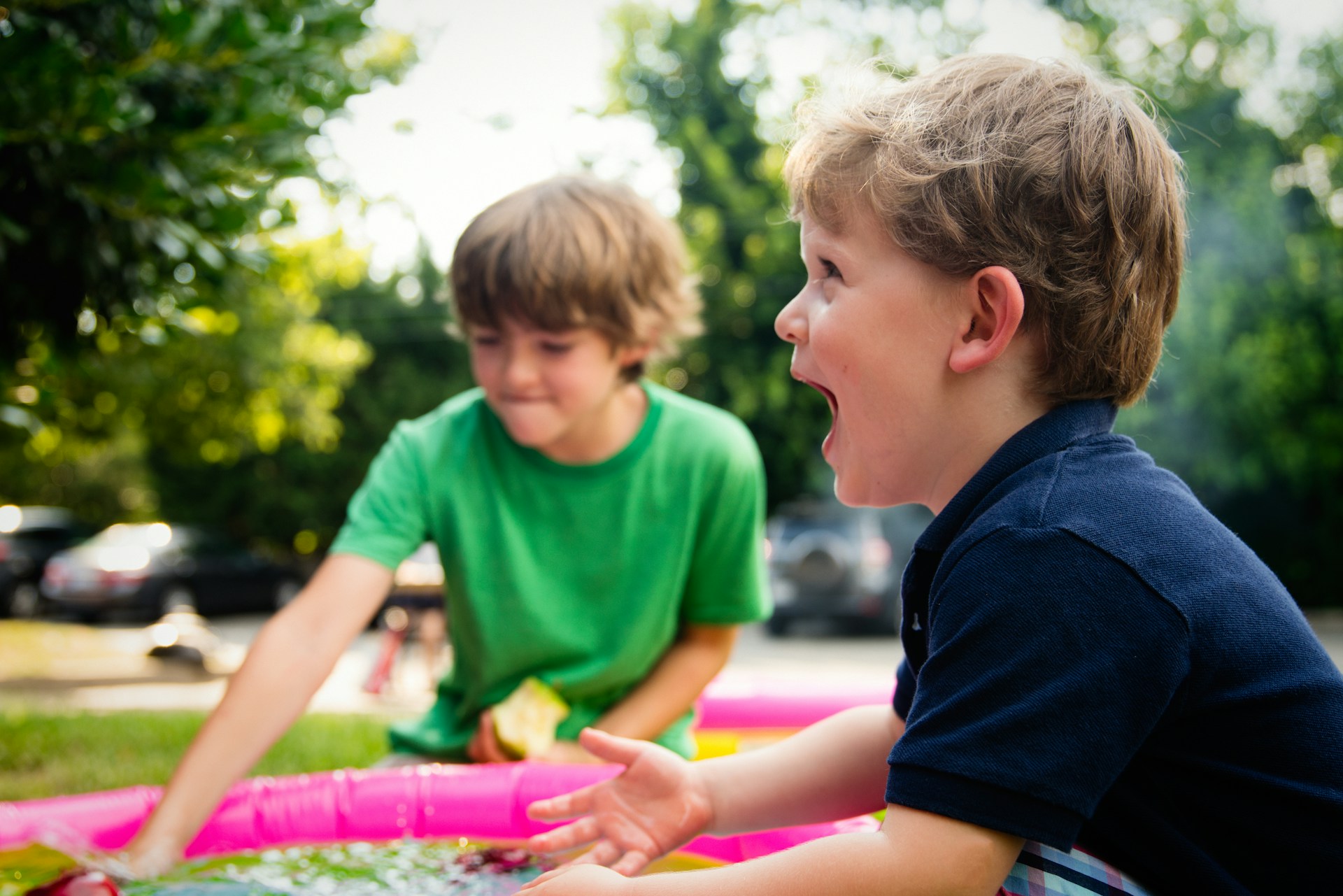 kids playing in the park